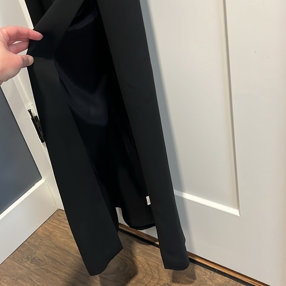 Andrea Polizzi for Rex Lester Black Column Gown With Rhinestone Zipper Sides - Picture 4 of 11